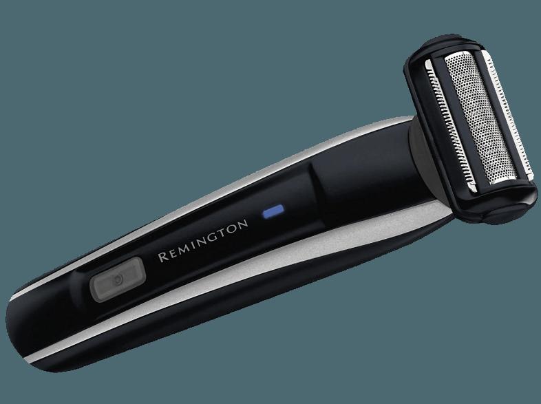 REMINGTON BHT300 Pivoteer Body Hair Trimmer Body Hair Trimmer / Körperrasierer Schwarz/Silber (Netz-/Akkubetrieb)