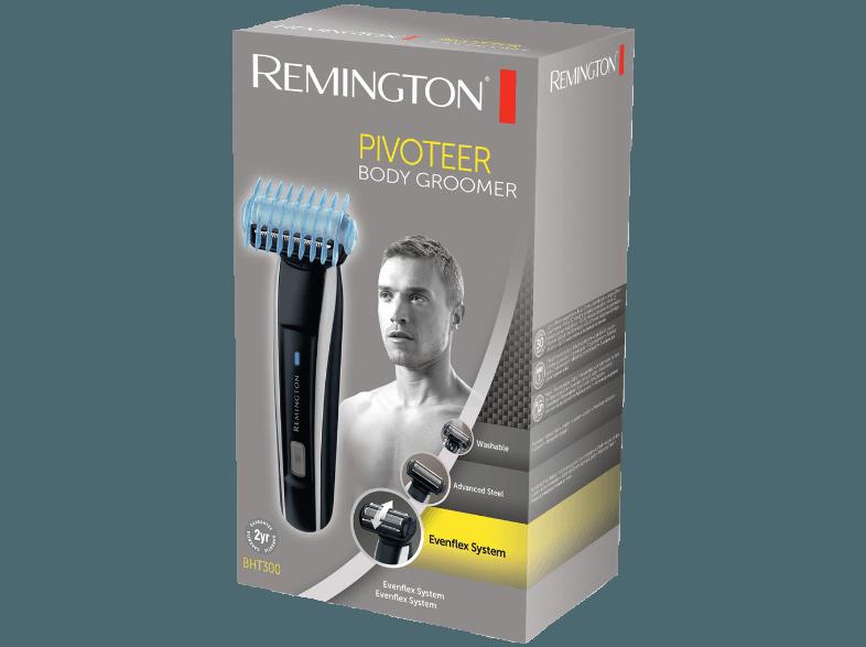 REMINGTON BHT300 Pivoteer Body Hair Trimmer Body Hair Trimmer / Körperrasierer Schwarz/Silber (Netz-/Akkubetrieb)