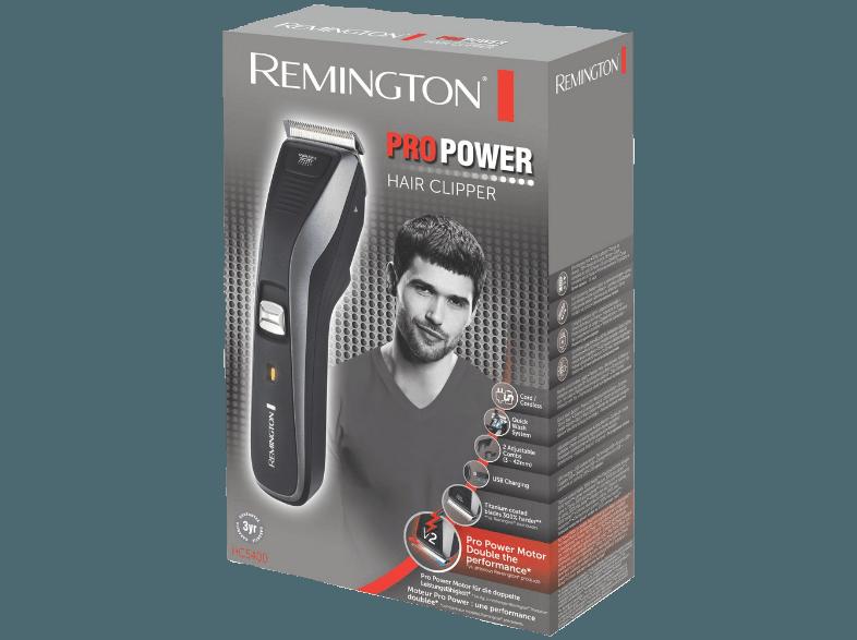 REMINGTON HC5400 - Pro Power Haarschneider Schwarz/Silber (Netz-/Akkubetrieb)