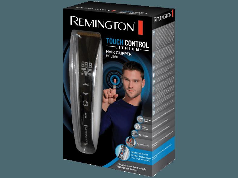 REMINGTON HC5960 Touch Control Haarschneider Schwarz/Weiß (Netz-/Akkubetrieb)