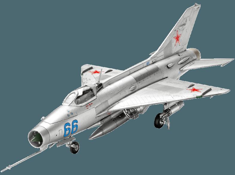 REVELL 63967 MIG-21 F-13 Fishbed C Silber, REVELL, 63967, MIG-21, F-13, Fishbed, C, Silber