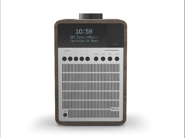 REVO SuperSignal  (Digital, FM, DAB, DAB , Schwarz/Walnuss)