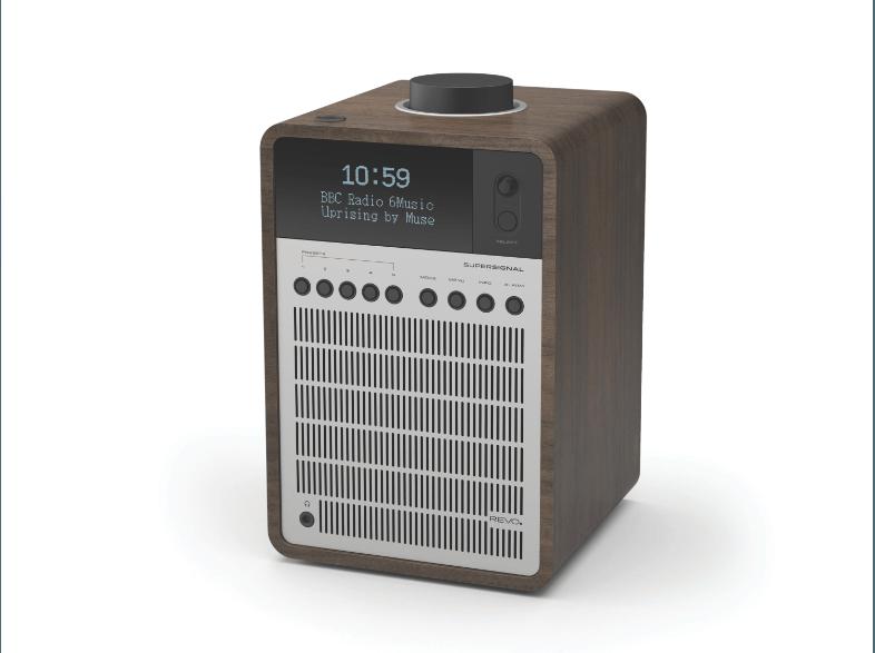 REVO SuperSignal  (Digital, FM, DAB, DAB , Schwarz/Walnuss)