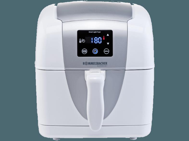 ROMMELSBACHER FRH 1400 Fritteuse Weiß/Silber (600 g, 1.4 kW)