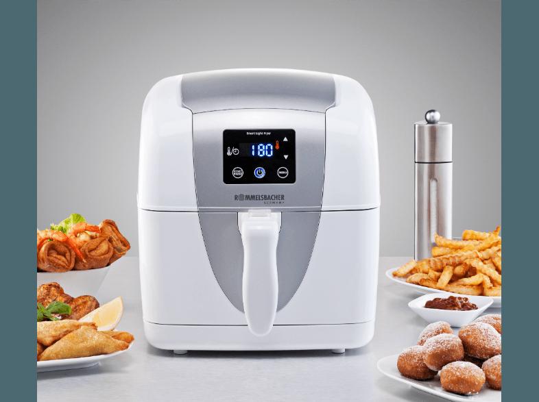 ROMMELSBACHER FRH 1400 Fritteuse Weiß/Silber (600 g, 1.4 kW)