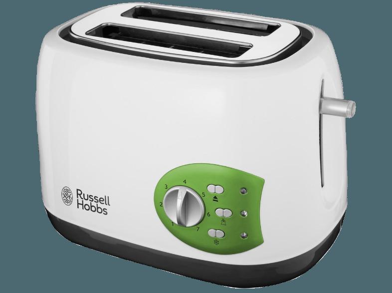 RUSSELL HOBBS 19640-56 Kitchen Collecktion Toaster Weiß/Grün (930 Watt, Schlitze: 2 extra breite Toastschlitze), RUSSELL, HOBBS, 19640-56, Kitchen, Collecktion, Toaster, Weiß/Grün, 930, Watt, Schlitze:, 2, extra, breite, Toastschlitze,