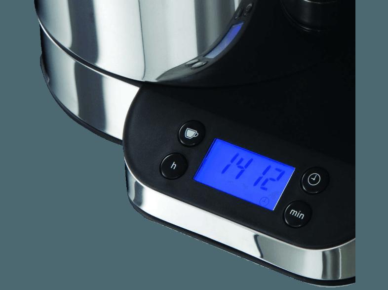 RUSSELL HOBBS 20770-56 Clarity Kaffeemaschine Edelstahl/Schwarz (Glaskanne, Brausekopf-Technologie für eine bessere Kaffee-Extraktion und ein hervorr