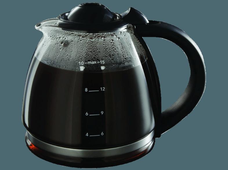 RUSSELL HOBBS 20770-56 Clarity Kaffeemaschine Edelstahl/Schwarz (Glaskanne, Brausekopf-Technologie für eine bessere Kaffee-Extraktion und ein hervorr