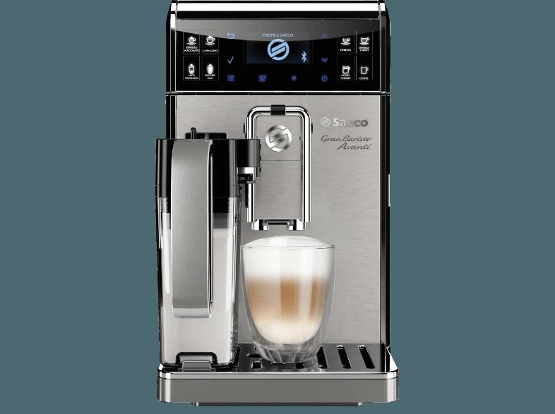 SAECO HD8978/01 Gran Baristo Avanti Kaffeevollautomat (Scheibenmahlwerk aus Keramik, 1.7 Liter, Stahlgrau)