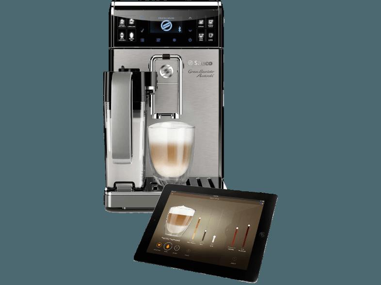 SAECO HD8978/01 Gran Baristo Avanti Kaffeevollautomat (Scheibenmahlwerk aus Keramik, 1.7 Liter, Stahlgrau)