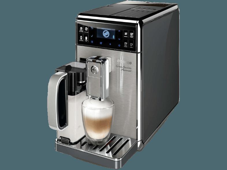 SAECO HD8978/01 Gran Baristo Avanti Kaffeevollautomat (Scheibenmahlwerk aus Keramik, 1.7 Liter, Stahlgrau)