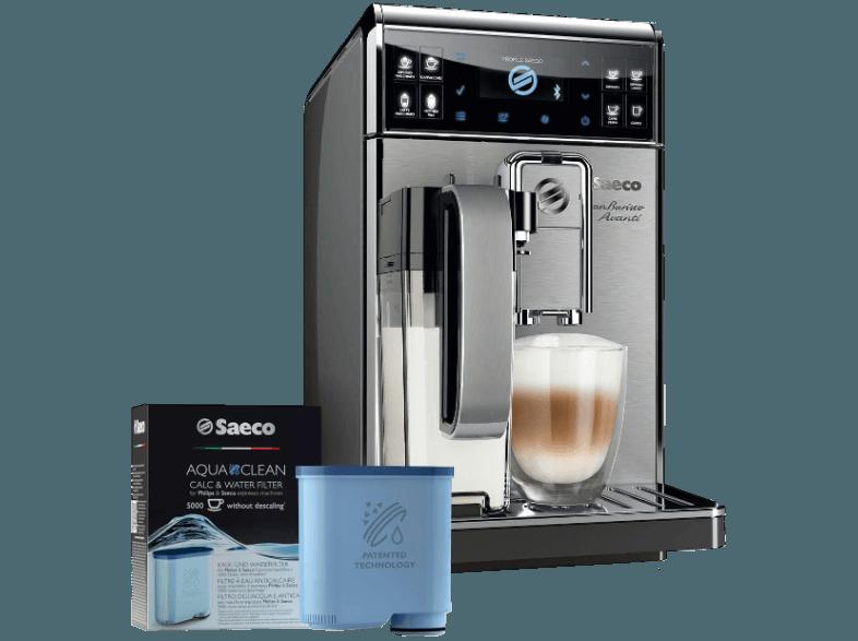 SAECO HD8978/01 Gran Baristo Avanti Kaffeevollautomat (Scheibenmahlwerk aus Keramik, 1.7 Liter, Stahlgrau)