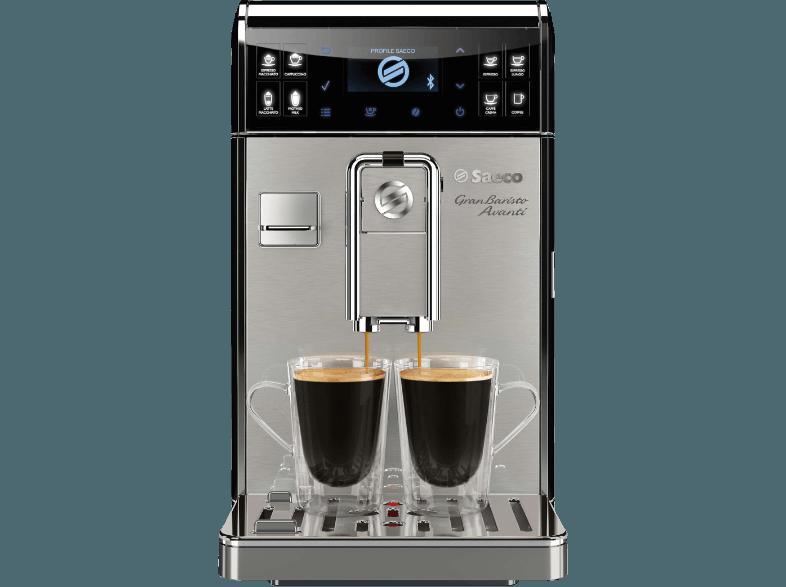 SAECO HD8978/01 Gran Baristo Avanti Kaffeevollautomat (Scheibenmahlwerk aus Keramik, 1.7 Liter, Stahlgrau)
