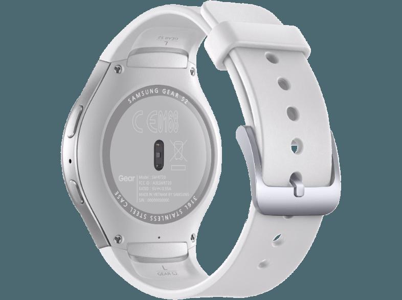 SAMSUNG Gear S2 Weiß/Silber (Smart Watch), SAMSUNG, Gear, S2, Weiß/Silber, Smart, Watch,