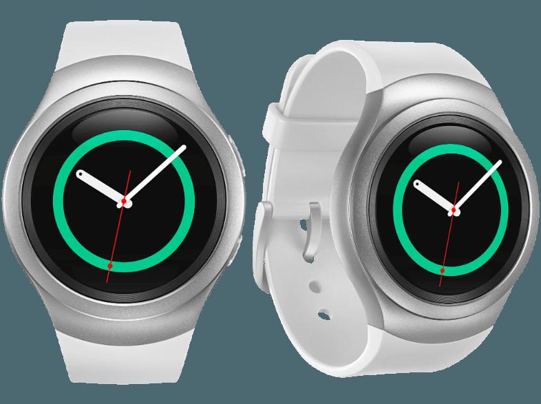 SAMSUNG Gear S2 Weiß/Silber (Smart Watch), SAMSUNG, Gear, S2, Weiß/Silber, Smart, Watch,