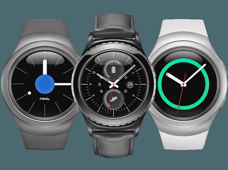 SAMSUNG Gear S2 Weiß/Silber (Smart Watch), SAMSUNG, Gear, S2, Weiß/Silber, Smart, Watch,