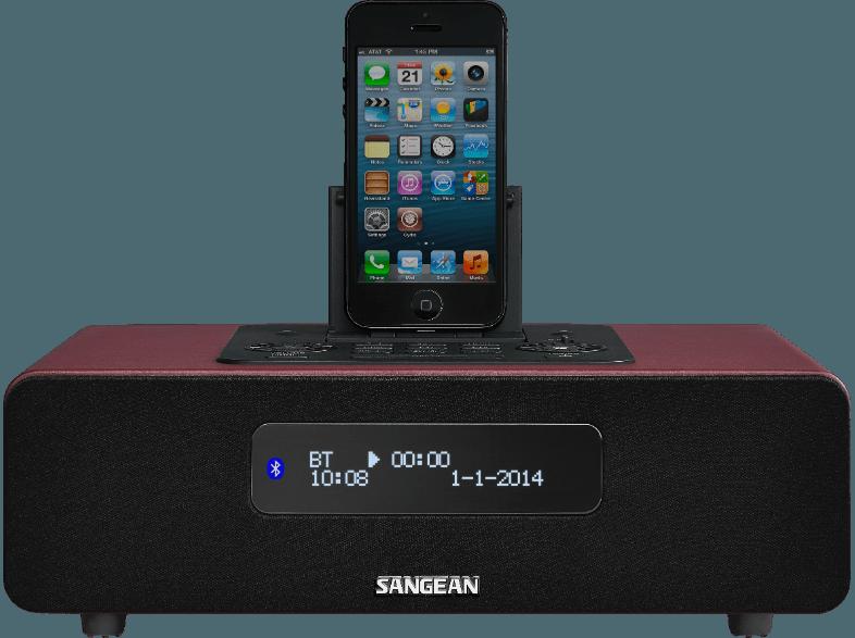 SANGEAN DDR-38 BT DAB   (UKW, FM (UKW), DAB , Rot)