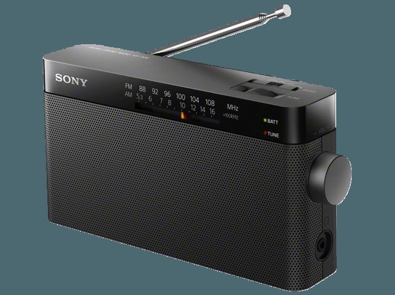 SONY ICF 306  (Analog, FM, AM, Schwarz)