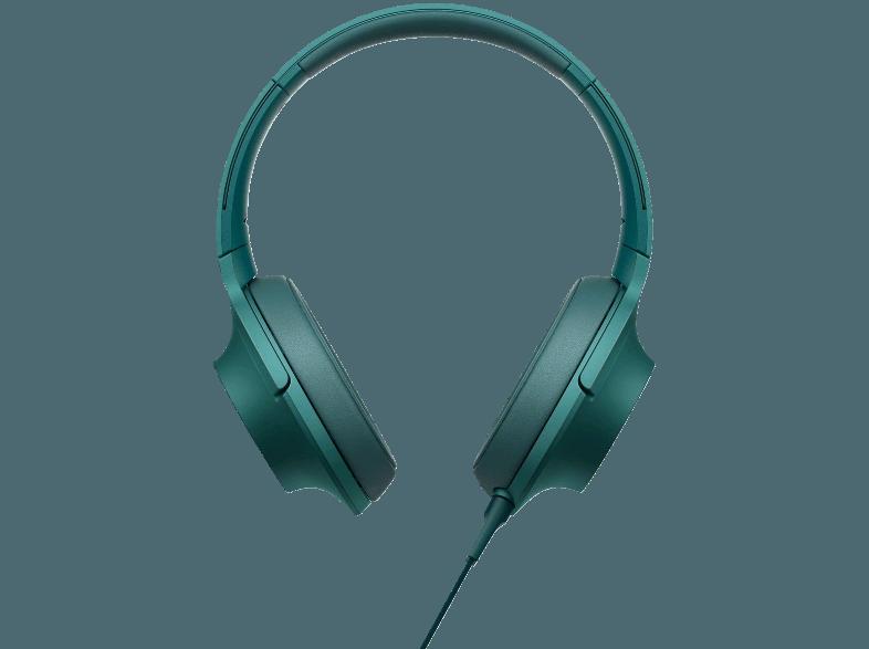 SONY MDR-100AAP High-Res, BuegelKopfhörer,40 mm  Treibereinheit, faltbar, Headset, bis zu 60 kHz, Blau Kopfhörer Blau