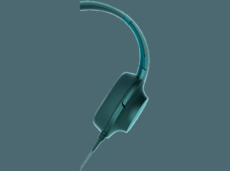 SONY MDR-100AAP High-Res, BuegelKopfhörer,40 mm  Treibereinheit, faltbar, Headset, bis zu 60 kHz, Blau Kopfhörer Blau