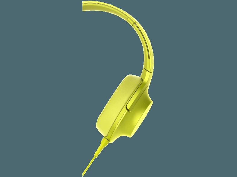 SONY MDR-100AAP High-Res, BuegelKopfhörer,40 mm  Treibereinheit, faltbar, Headset, bis zu 60 kHz, Gelb Kopfhörer Gelb
