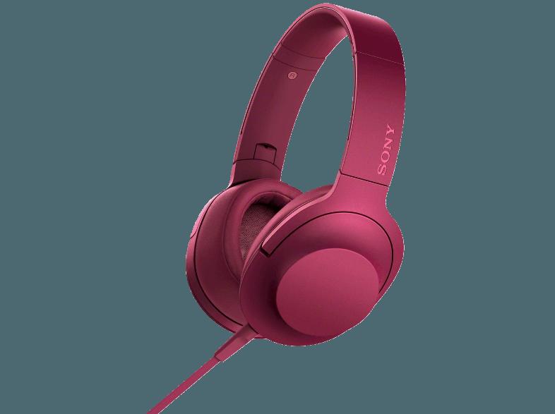 SONY MDR-100AAP High-Res, BuegelKopfhörer,40 mm  Treibereinheit, faltbar, Headset, bis zu 60 kHz , Pink Kopfhörer Pink