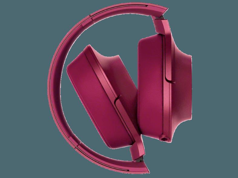 SONY MDR-100AAP High-Res, BuegelKopfhörer,40 mm  Treibereinheit, faltbar, Headset, bis zu 60 kHz , Pink Kopfhörer Pink