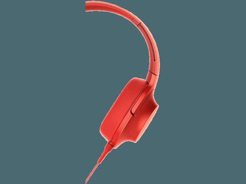 SONY MDR-100AAP High-Res, BuegelKopfhörer,40 mm  Treibereinheit, faltbar, Headset, bis zu 60 kHz, Rot Kopfhörer Rot