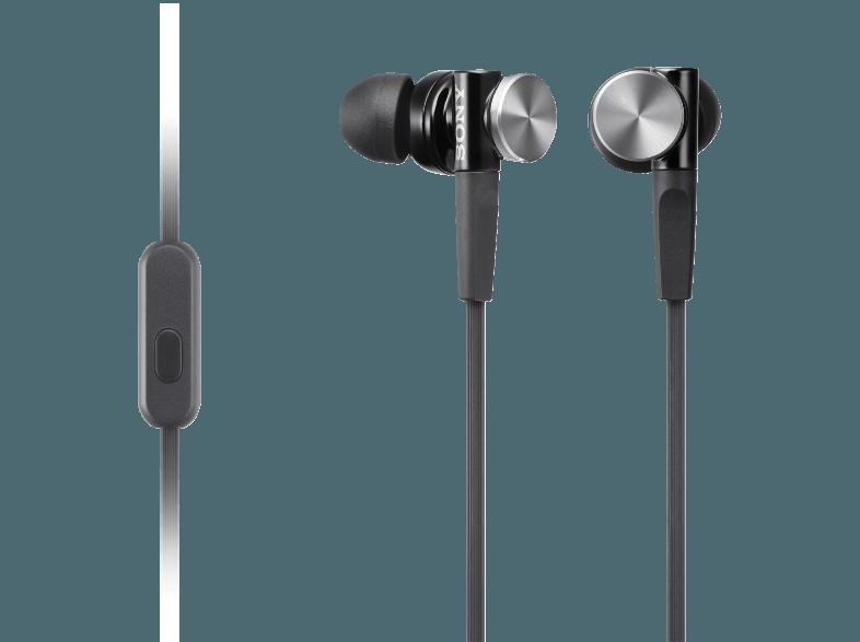 SONY MDR-XB70AP In-Ohr-Headsets-Kopfhörer, Extra Bass, Aluminum Gehäuse, Schwarz Headset Schwarz