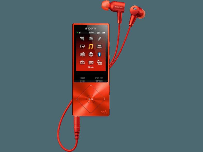 SONY NW-A25HN High Resolution Audio Walkman mit Noise Cancelling, rot