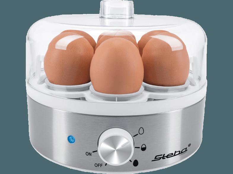 STEBA EK 6 Eierkocher (Anzahl Eier:7, Edelstahl/Weiß)