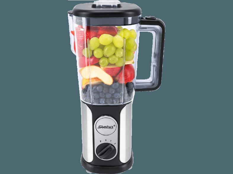 STEBA MX 3 Standmixer Edelstahl/Schwarz (1000 Watt, 1.5 Liter)