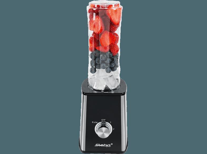 STEBA SB 2 Smoothie-Maker Edelstahl/Schwarz (300 Watt, 0.6 Liter)