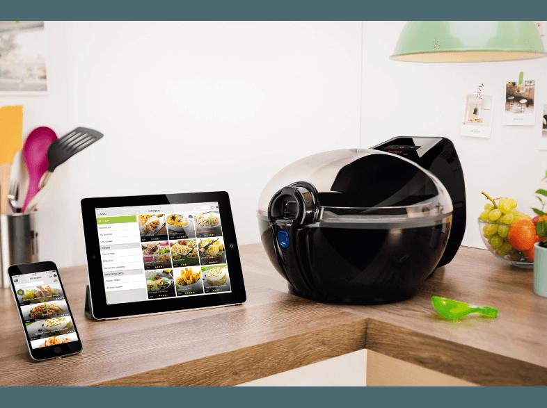 TEFAL AH 9808 ActiFry Smart XL Fritteuse Schwarz (1500 g, 1.55 kW)