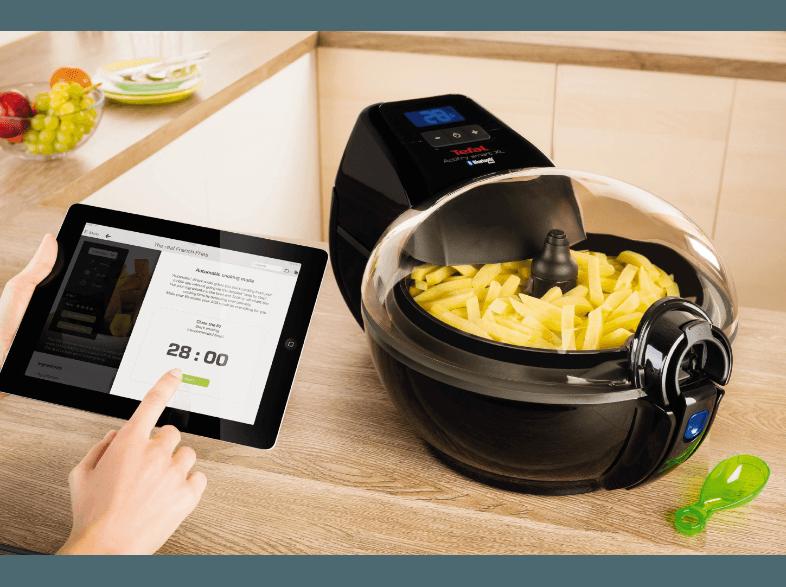 TEFAL AH 9808 ActiFry Smart XL Fritteuse Schwarz (1500 g, 1.55 kW)