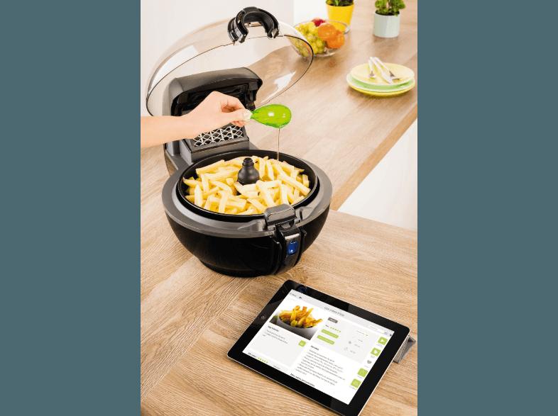 TEFAL AH 9808 ActiFry Smart XL Fritteuse Schwarz (1500 g, 1.55 kW)