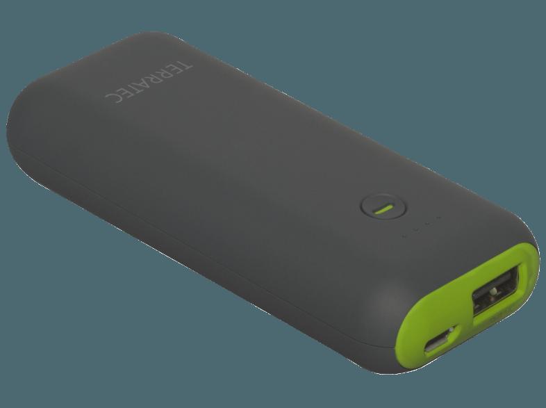 TERRATEC Powerbank P2 Powerbank 5200 mAh Anthrazit/Grün, TERRATEC, Powerbank, P2, Powerbank, 5200, mAh, Anthrazit/Grün