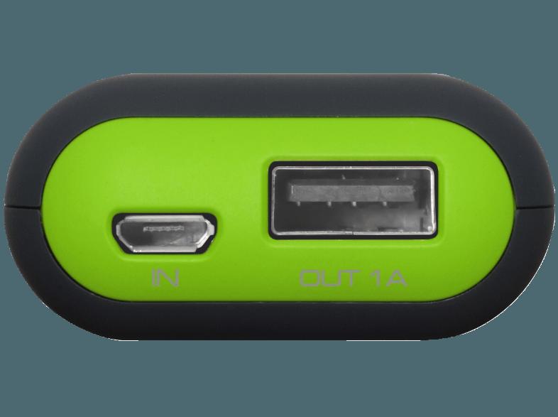 TERRATEC Powerbank P2 Powerbank 5200 mAh Anthrazit/Grün