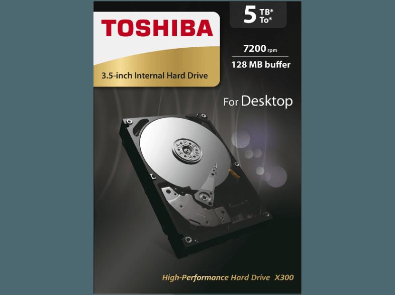 TOSHIBA HDWE150EZSTA X300  5 TB 3.5 Zoll intern, TOSHIBA, HDWE150EZSTA, X300, 5, TB, 3.5, Zoll, intern