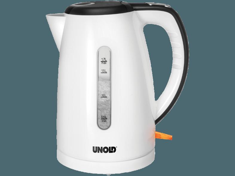 UNOLD 18510 Shine Wasserkocher Shine White (2200 Watt, 1.7 Liter)