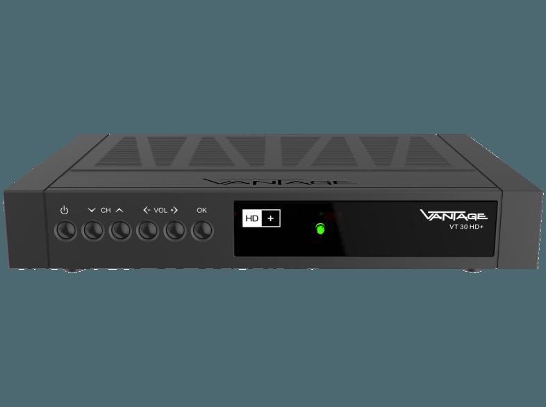 VANTAGE VT-30 HD  inkl 12 Monate HD  Sat-Receiver (HDTV, HD  Karte inklusive, DVB-S2, Anthrazit)