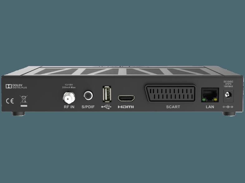 VANTAGE VT-30 HD  inkl 12 Monate HD  Sat-Receiver (HDTV, HD  Karte inklusive, DVB-S2, Anthrazit)