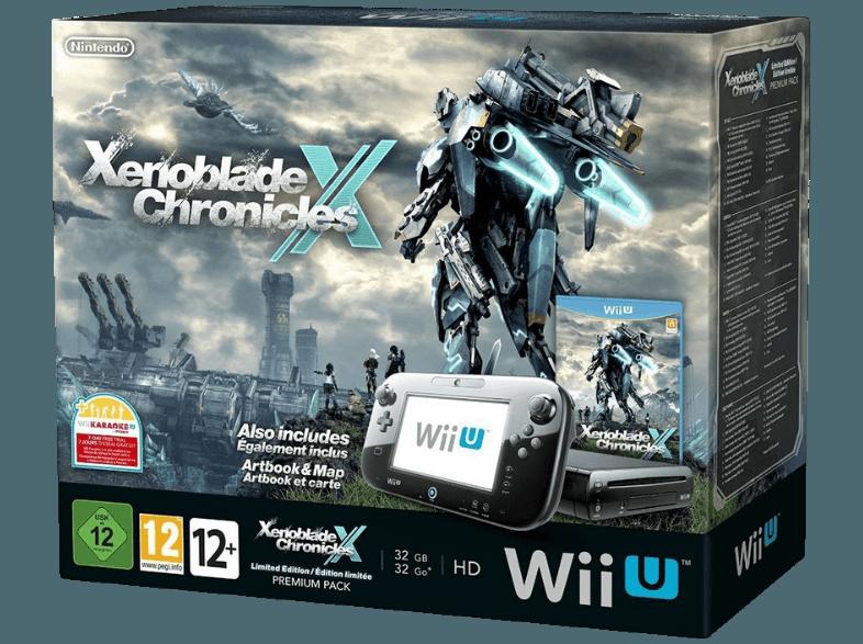 Wii U Limited Edition Xenoblade Chronicles X Premium Pack Schwarz, Wii, U, Limited, Edition, Xenoblade, Chronicles, X, Premium, Pack, Schwarz