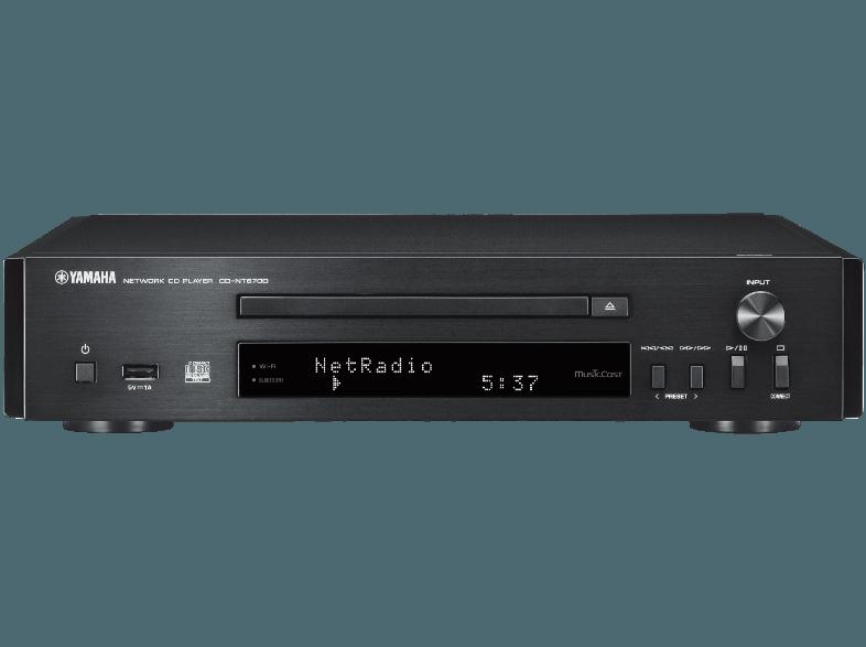 YAMAHA CD-NT670D Netzwerk CD-Spieler mit MusicCast (Schwarz)