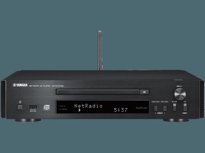 YAMAHA CD-NT670D Netzwerk CD-Spieler mit MusicCast (Schwarz)