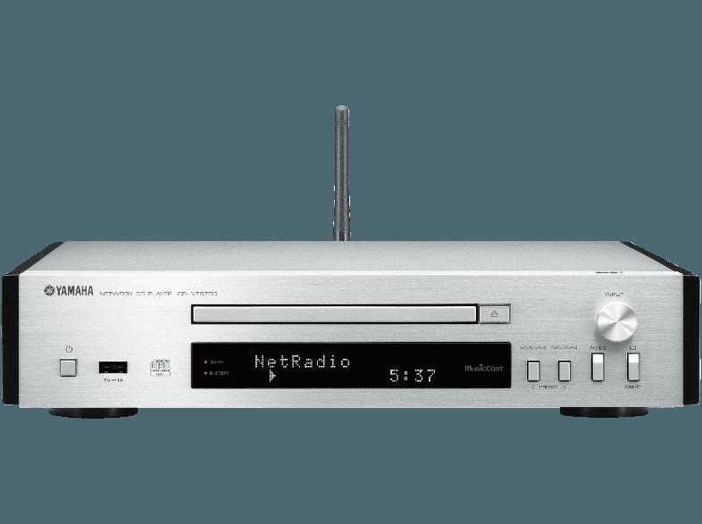 YAMAHA CD-NT670D Netzwerk CD-Spieler mit MusicCast (Silber)