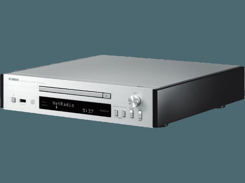 YAMAHA CD-NT670D Netzwerk CD-Spieler mit MusicCast (Silber)