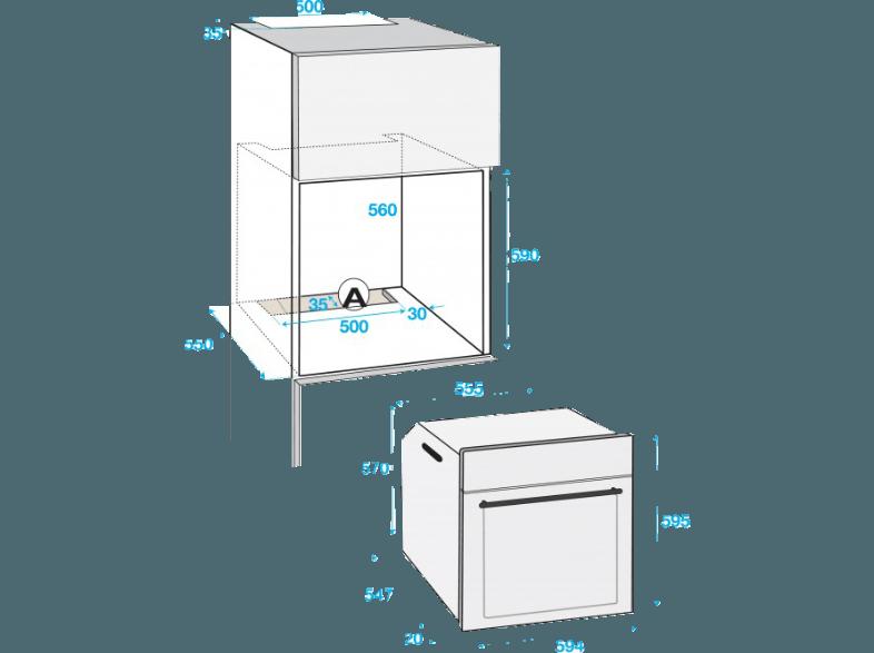 BEKO BIM 25800XMS Backofen (Einbaugerät, A, 71 Liter/Jahr, 594 mm breit)