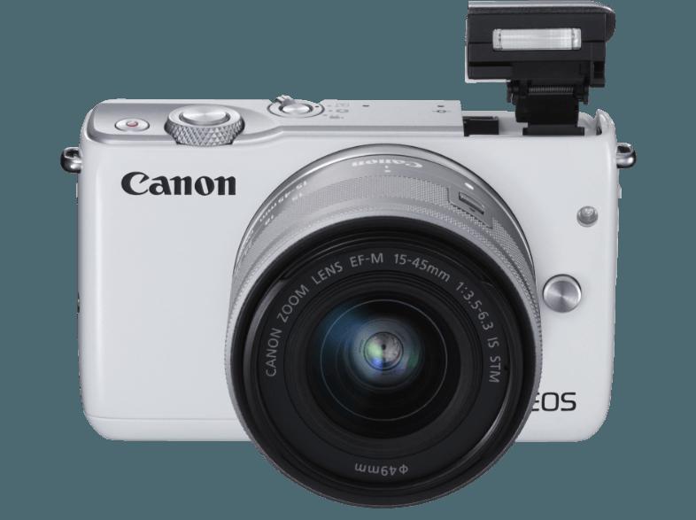 CANON EOS M10 Systemkamera 18 Megapixel mit Objektiv 15-45 mm f/3.5-6.3, 7.5 cm Display   Touchscreen