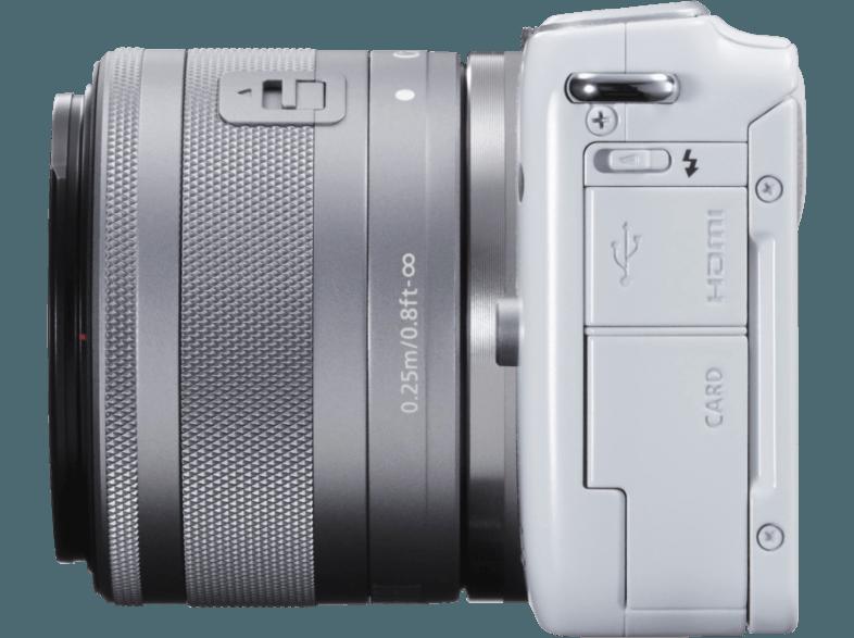 CANON EOS M10 Systemkamera 18 Megapixel mit Objektiv 15-45 mm f/3.5-6.3, 7.5 cm Display   Touchscreen